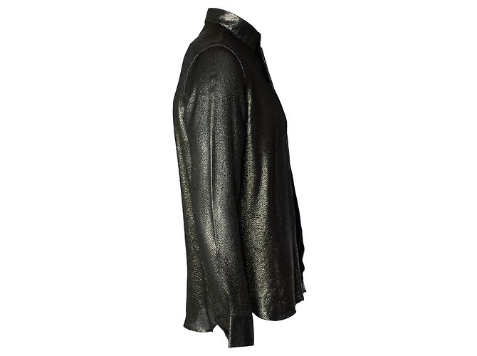Camisa de lurex dorado Saint Laurent 2018 - vista 2