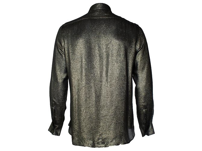 Camisa de lurex dorado Saint Laurent 2018 - vista 4