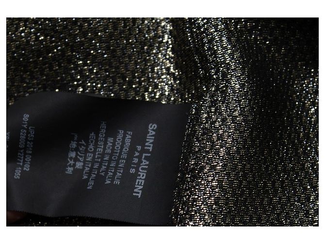 Camisa de lurex dorado Saint Laurent 2018 - vista 7