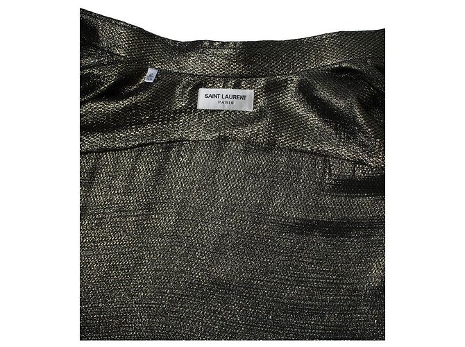 Camisa de lurex dorado Saint Laurent 2018 - vista 9