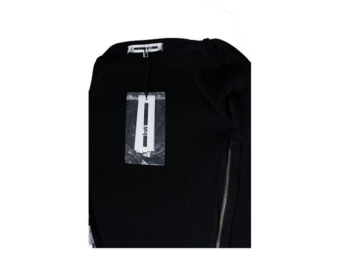 Alexander Mcqueen McQ, schwarzes Strickkleid mit Stretch - Ansicht 6