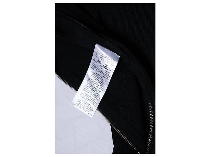 Alexander Mcqueen McQ, schwarzes Strickkleid mit Stretch - Ansicht 8