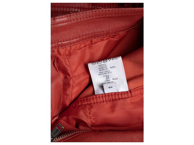 Pantalones de cuero rojo Givenchy Roja - vista 5