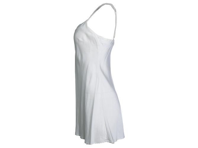Autre Marque Marjolaine, bata de seda blanca Blanco - vista 2