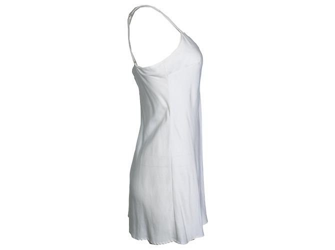 Autre Marque Marjolaine, bata de seda blanca Blanco - vista 4