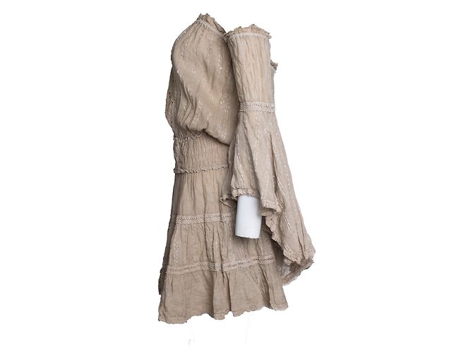 Autre Marque Beige Leinenkleid Sunday Saint Tropez Braun - Ansicht 4