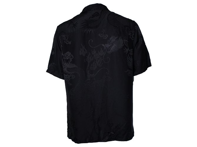 Alexander Wang, Camicia a maniche corte con stampa di drago Nero - vista 2