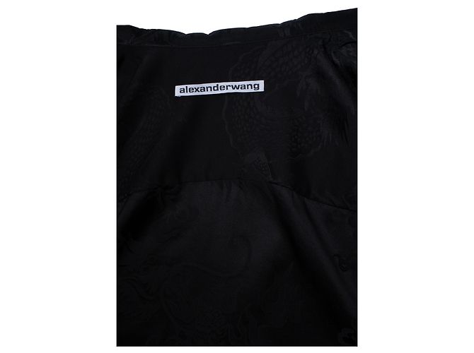 Alexander Wang, Camicia a maniche corte con stampa di drago Nero - vista 6
