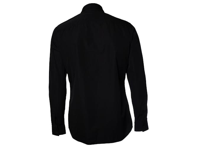 Givenchy, Schwarze Baumwollhemd mit Logo - Ansicht 3