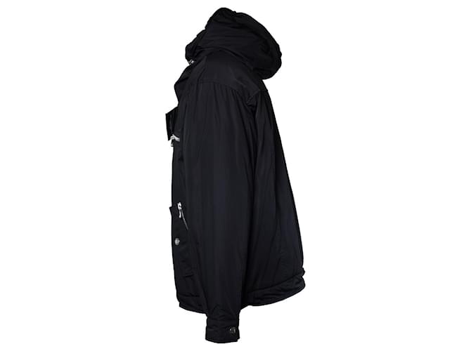 Balmain, schwarze Kapuzen-Bomberjacke - Ansicht 4