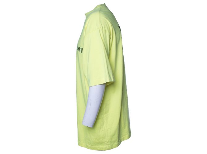 Balenciaga, camiseta amarilla con logo Amarillo - vista 2