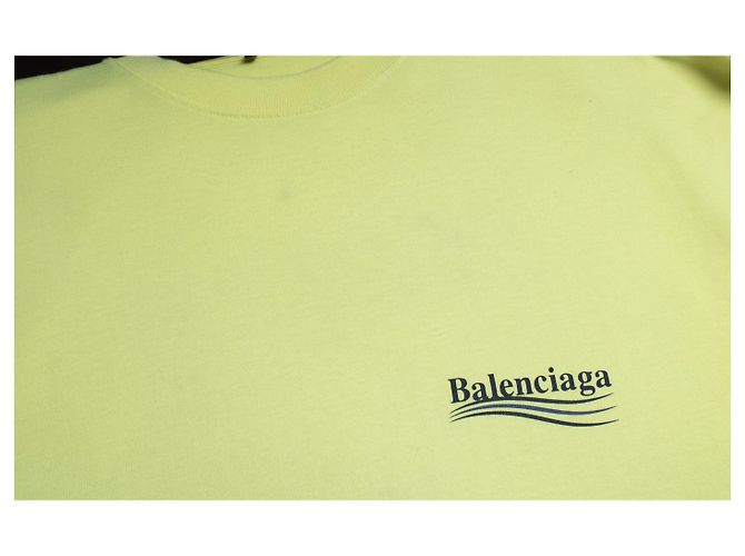 Balenciaga, camiseta amarilla con logo Amarillo - vista 6
