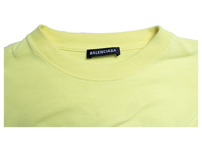 Balenciaga, camiseta amarilla con logo Amarillo - vista 8