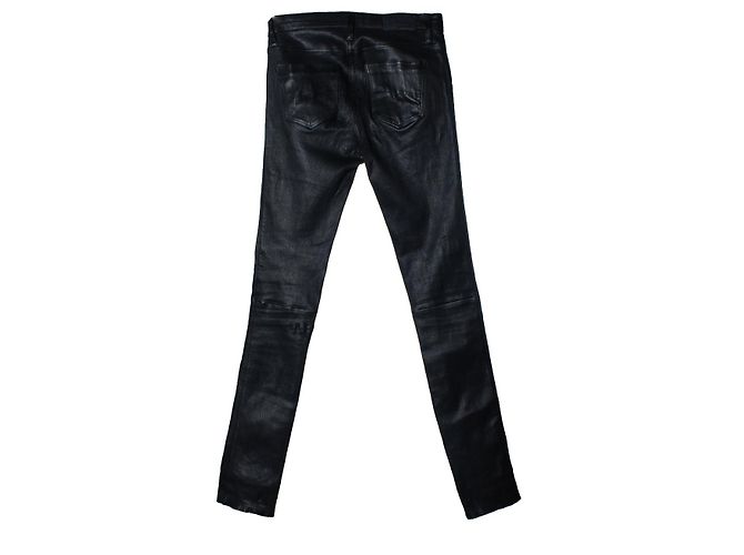 Jeans de cuero negro Diesel - vista 2