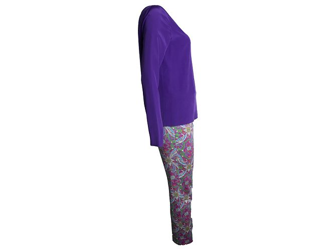 Ralph Lauren, Set viola con stampa paisley Multicolore Porpora - vista 4