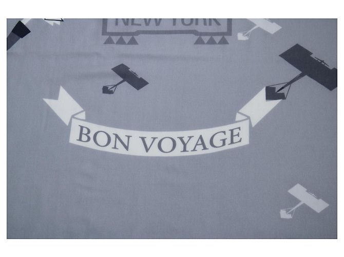 Cartier, sciarpa in lana grigia con frange Bon Voyage Grigio - vista 5