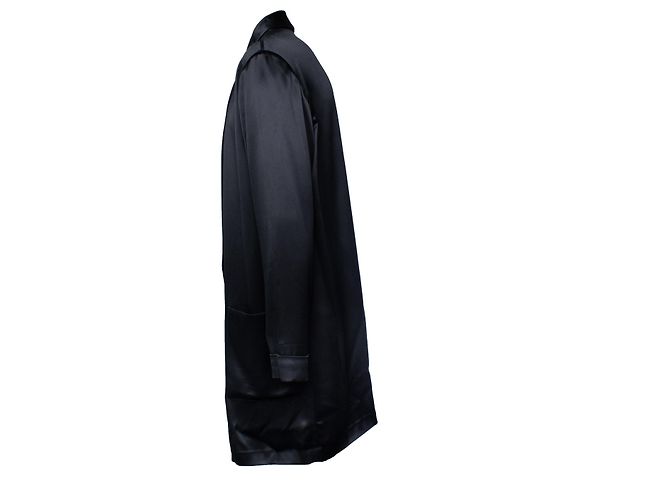 Saint Laurent, schwarzes Seidenkimono 2022 - Ansicht 3