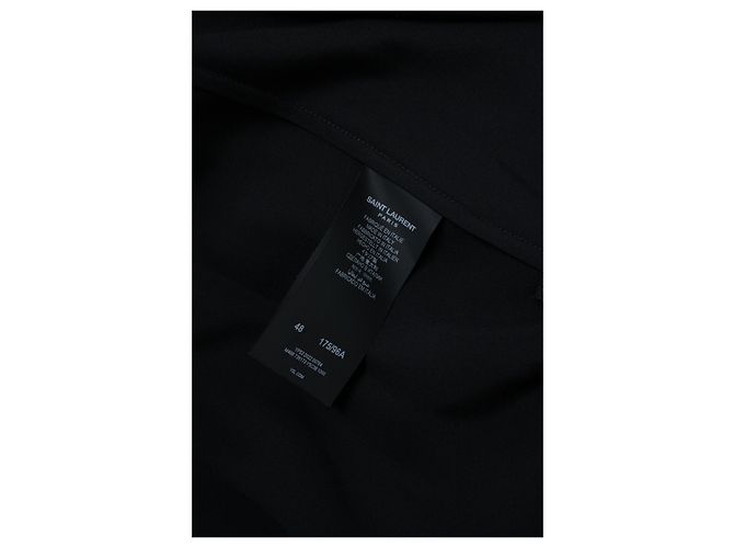 Saint Laurent, schwarzes Seidenkimono 2022 - Ansicht 7