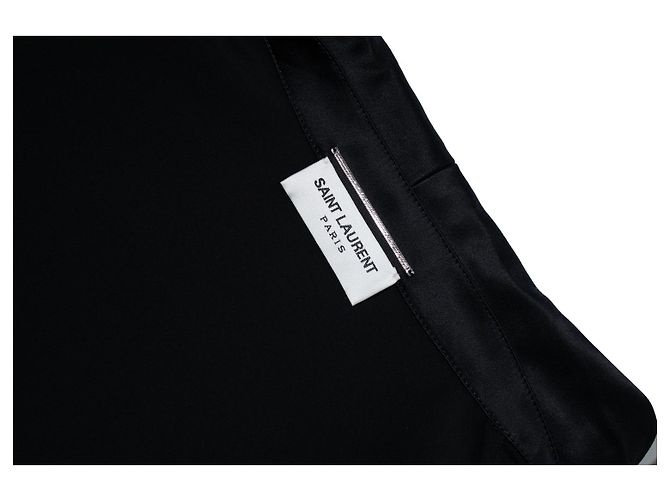 Saint Laurent, schwarzes Seidenkimono 2022 - Ansicht 8