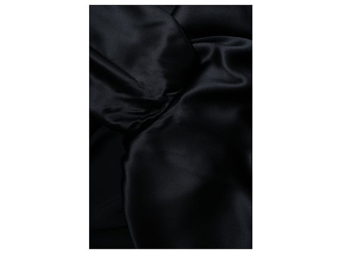 Saint Laurent, schwarzes Seidenkimono 2022 - Ansicht 9