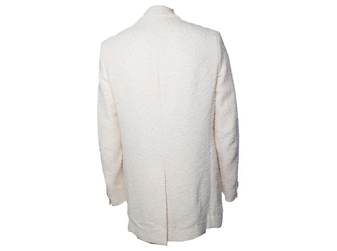Amiri, blazer blanco de bouclé - vista 2