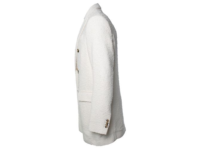 Amiri, blazer blanco de bouclé - vista 4