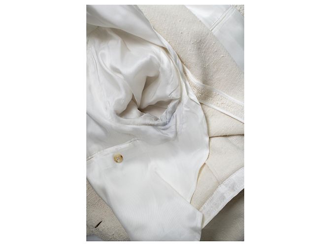 Amiri, blazer blanco de bouclé - vista 5