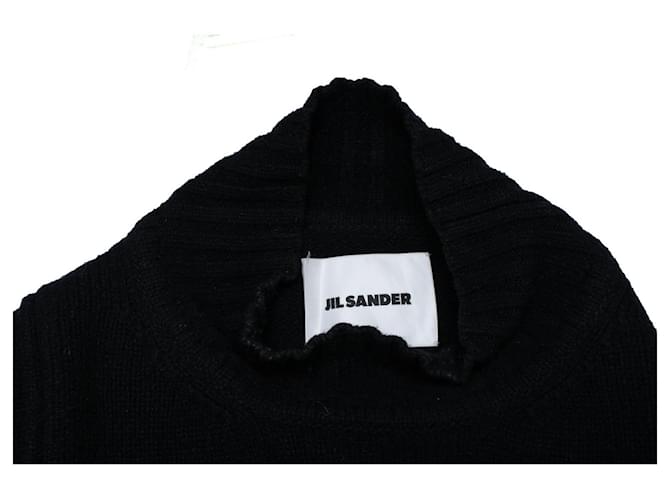 Jil Sander, Strickpullover mit Rollkragen Schwarz - Ansicht 5