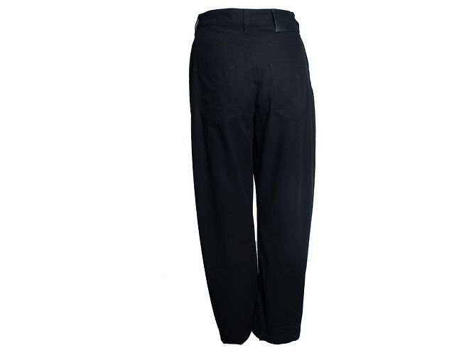 Loewe, jeans pretos com botões de pressão nos tornozelos - vista 3