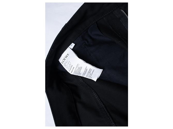 Loewe, jeans pretos com botões de pressão nos tornozelos - vista 6