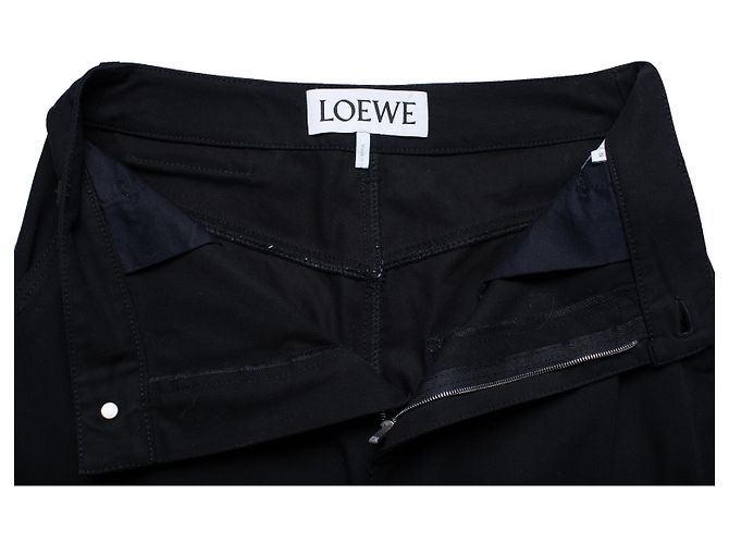 Loewe, jeans pretos com botões de pressão nos tornozelos - vista 8
