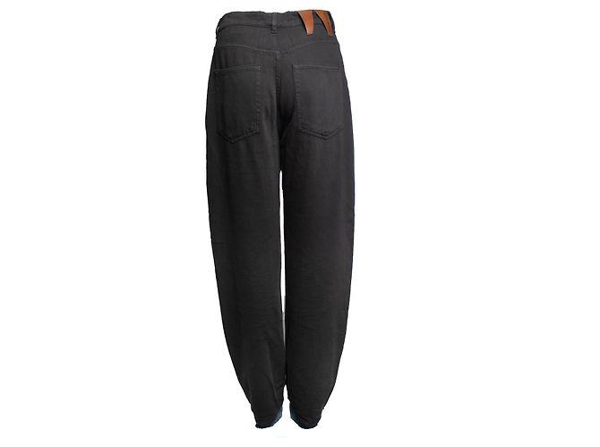 Autre Marque Darkpark gerade Jeans in Anthrazit Schwarz Grau - Ansicht 3