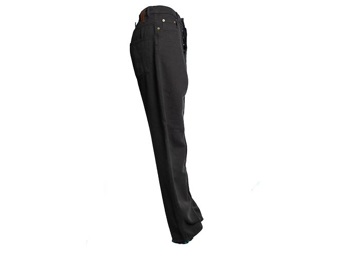 Autre Marque Darkpark gerade Jeans in Anthrazit Schwarz Grau - Ansicht 4