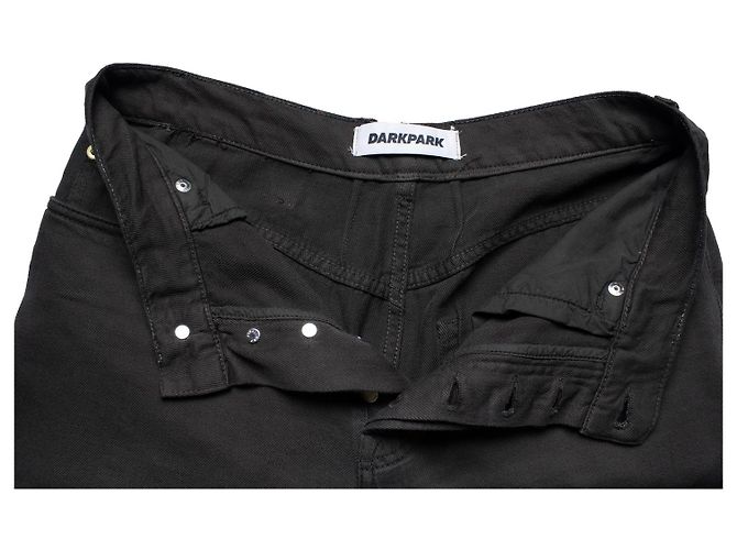 Autre Marque Darkpark gerade Jeans in Anthrazit Schwarz Grau - Ansicht 8