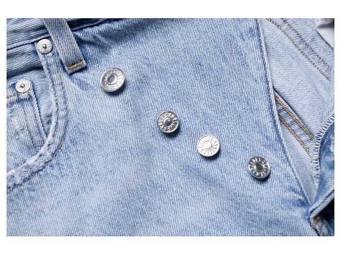 Agolde, Jeans cruzados azul claro - vista 5