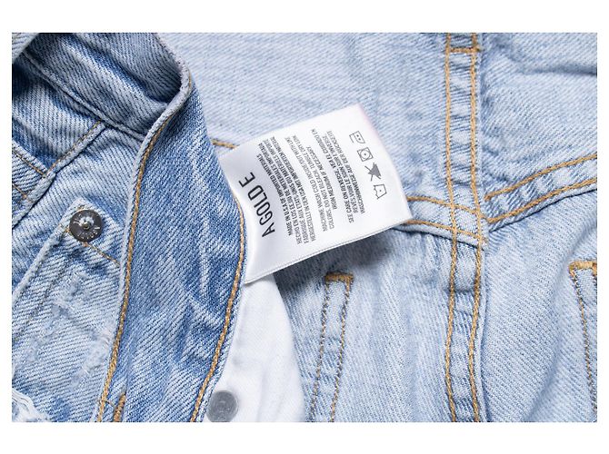 Agolde, Jeans cruzados azul claro - vista 7