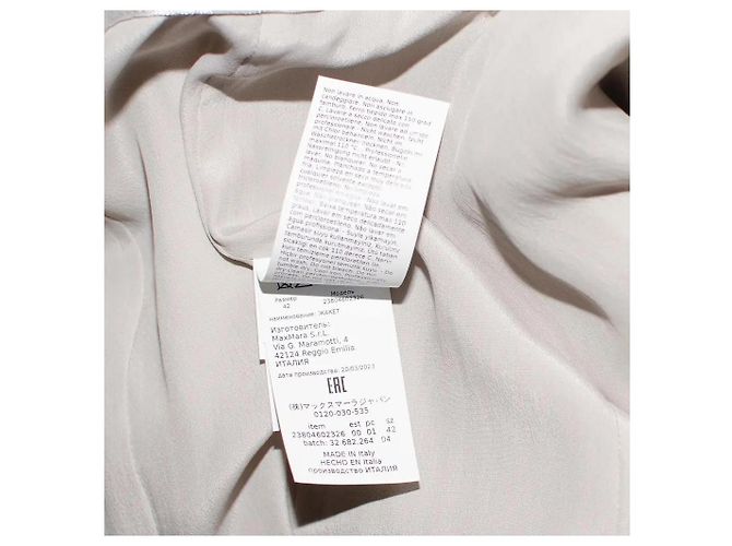 Max Mara Chaquetas Plata Gris - vista 14