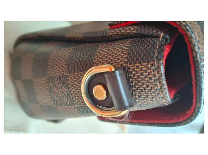 Louis Vuitton Croisette Damier Ebano Marrone - vista 16