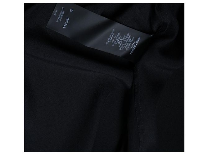 Camicia in seta nera Saint Laurent 2022 Nero - vista 8