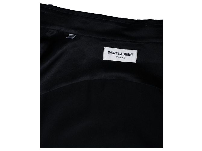 Camicia in seta nera Saint Laurent 2022 Nero - vista 9
