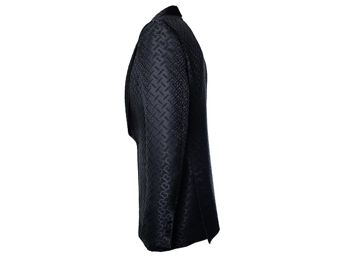 Schwarzer Blazer mit B-Druck von Burberry - Ansicht 2
