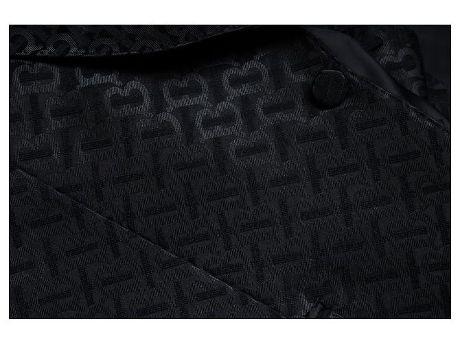 Schwarzer Blazer mit B-Druck von Burberry - Ansicht 9