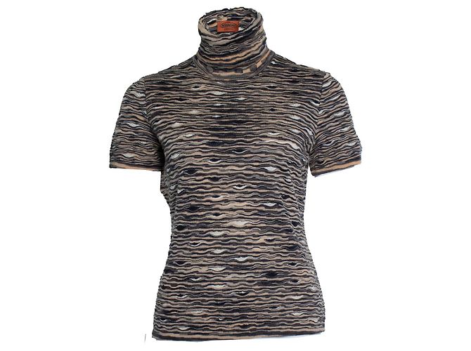 Missoni, kurzärmliger Rollkragenpullover - Ansicht 3