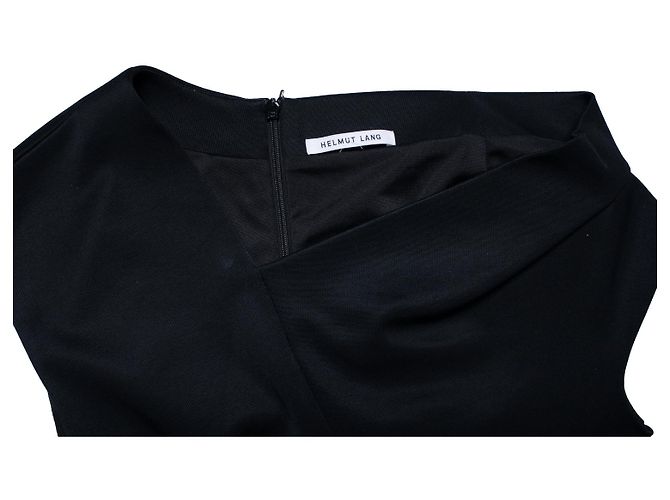 Vestido preto assimétrico com ombro à mostra Helmut Lang - vista 5