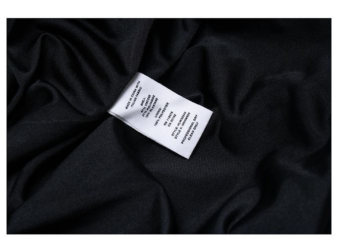 Vestido preto assimétrico com ombro à mostra Helmut Lang - vista 6