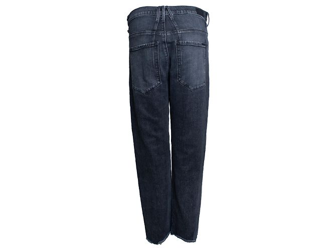 RtA, jeans negros de pierna ancha con cinturón - vista 3