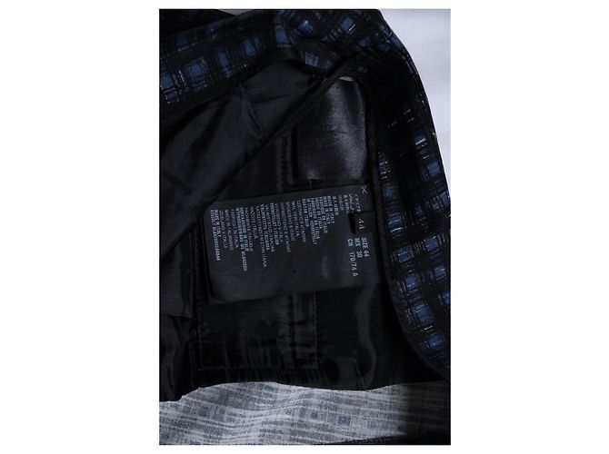 Calça estampada xadrez gráfica Prada Preto Azul - vista 6