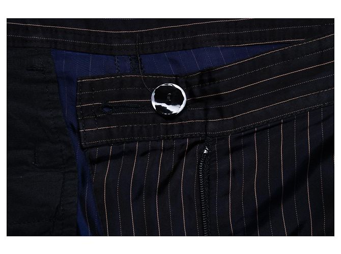 Dries van Noten, pantalón ancho a rayas brillante - vista 5