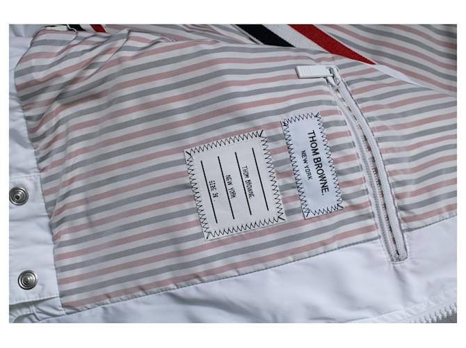 Thom Browne, gepolsterte Weste in Weiß - Ansicht 7