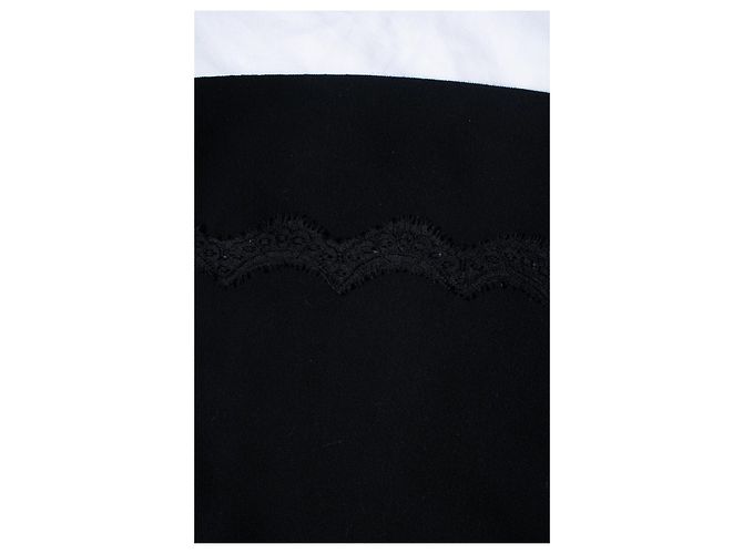 Red Valentino, schwarzes Kleid mit Spitze - Ansicht 7